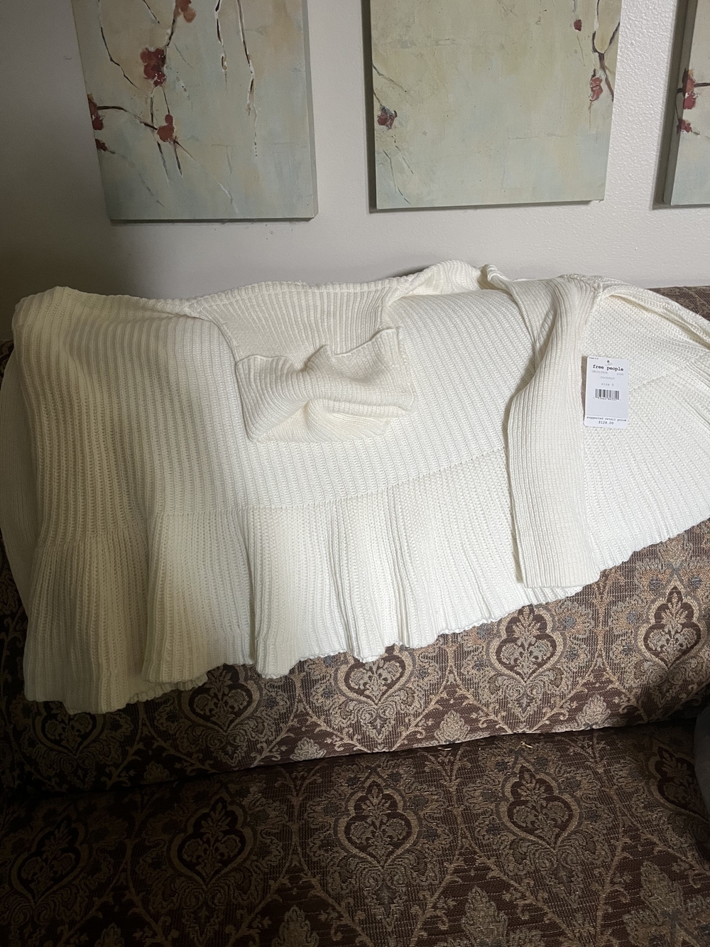 Free People Coconut Turtleneck Sweater